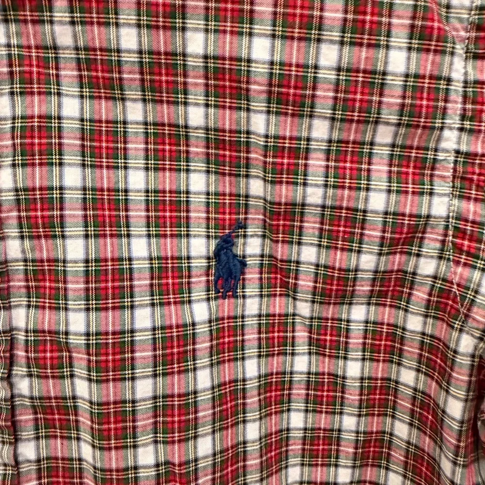 Polo Ralph Lauren Boys Plaid Button Down Shirt Size 8‎ Natural Stretch